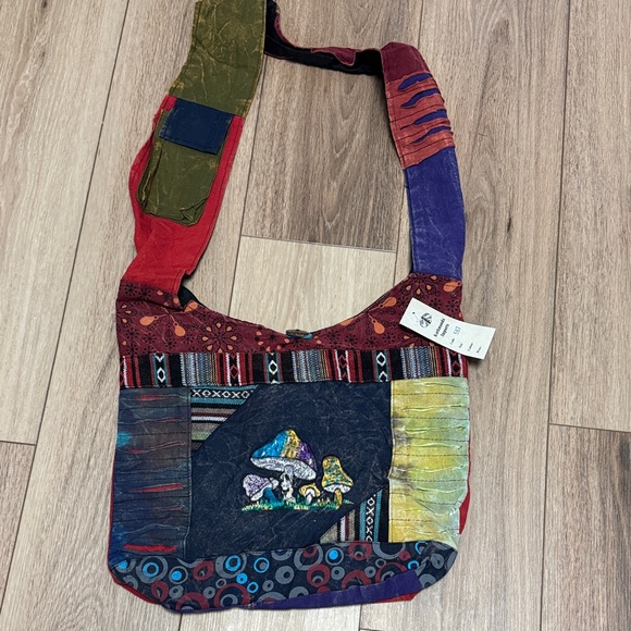 Katmandu NWT MUSHROOM Colorful Patchwork Shoulder Bag. PLEASE READ - Picture 2 of 8